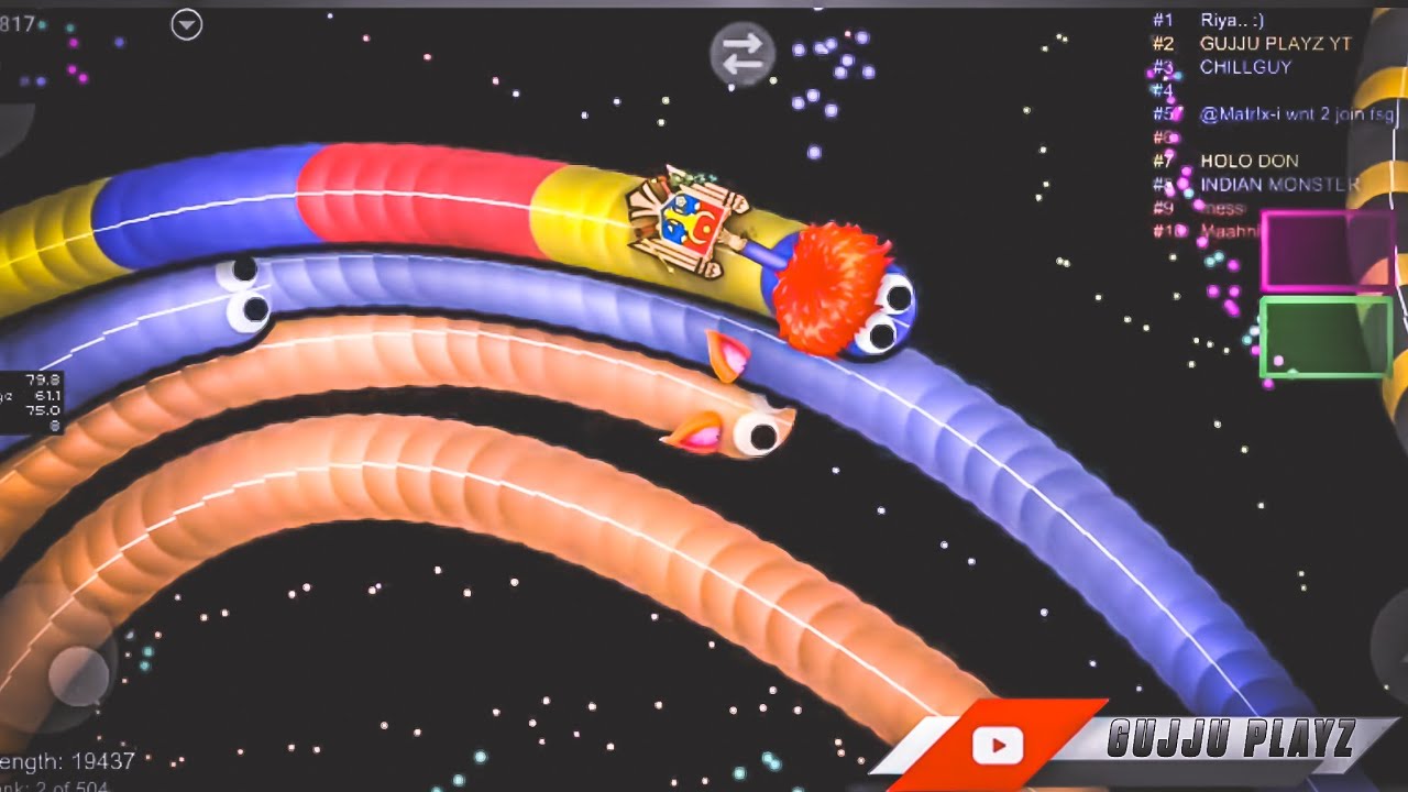 [ SLITHER IO ]  Squeeze Best strategy & high score game play @slither.ioofficial7002 @YourAashuu 