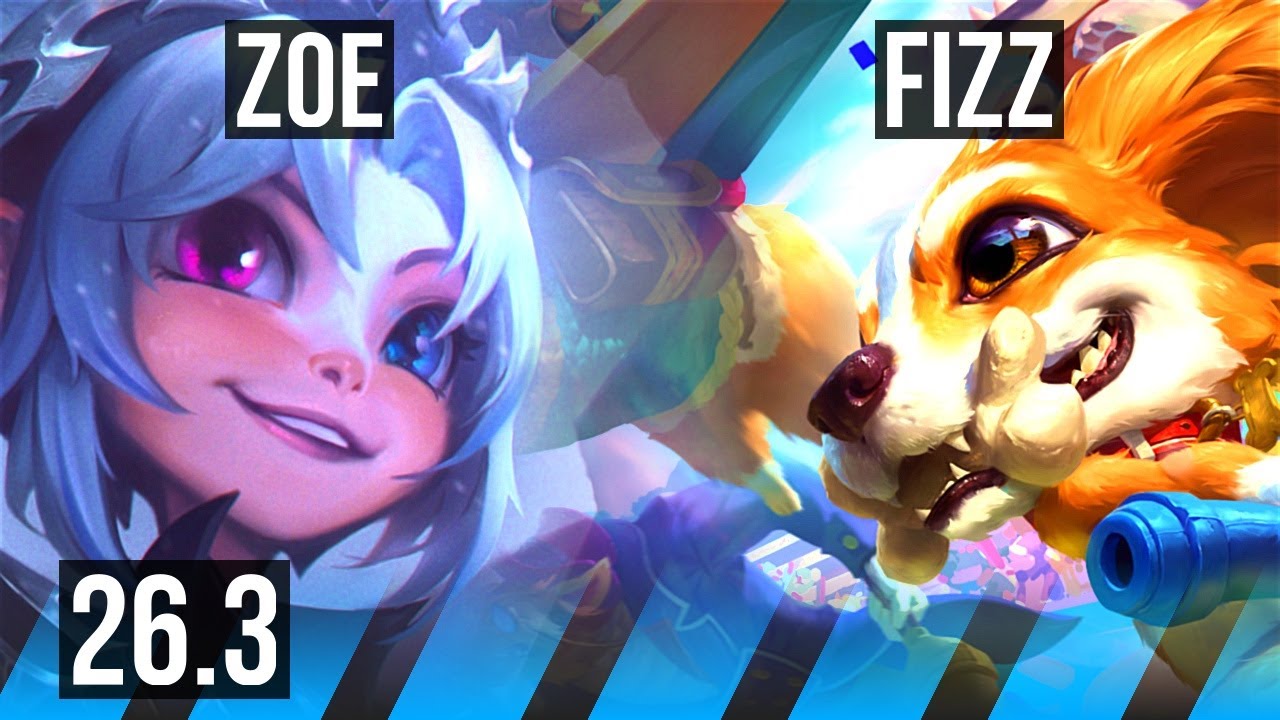ZOE vs FIZZ (MID) | Perfect KDA: 16/0/6 | KR Master | 26.3