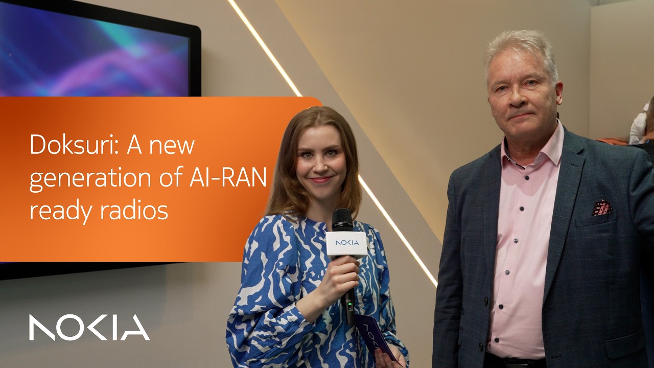 Supporting the evolution to AI-RAN with Nokia Doksuri radio heads