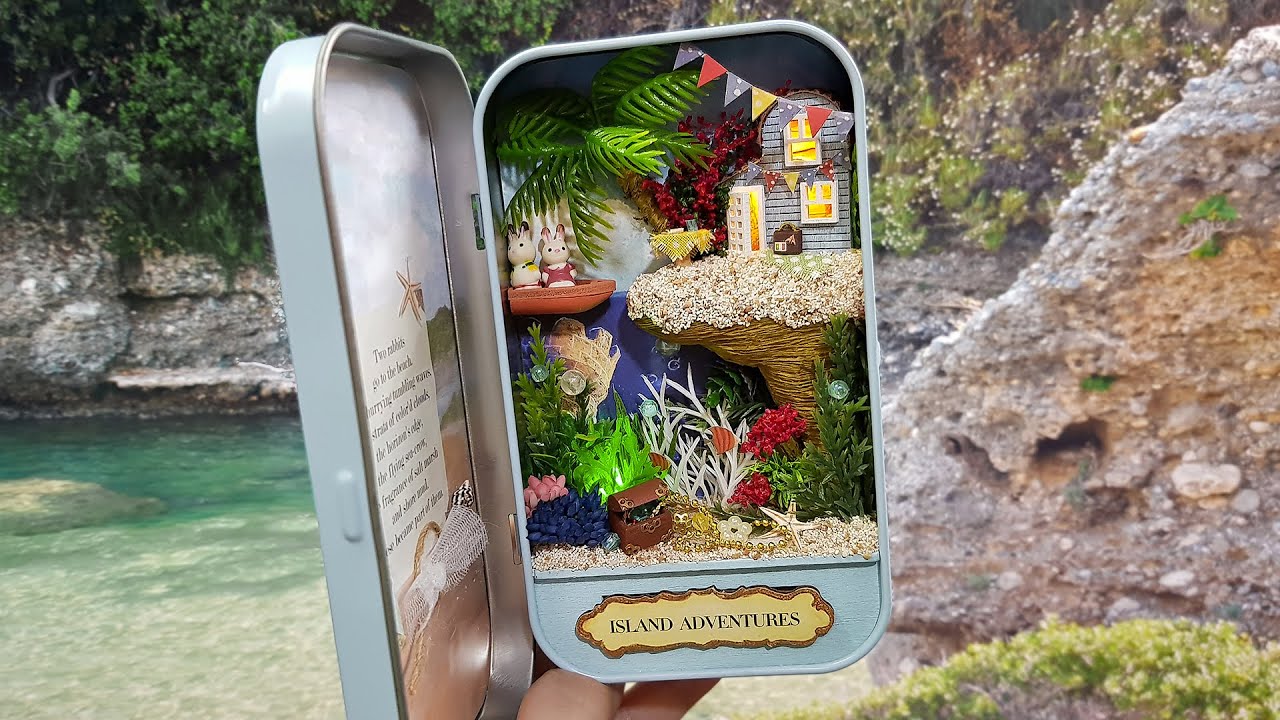 Island Adventures DIY miniature dollhouse kit Box theatre
