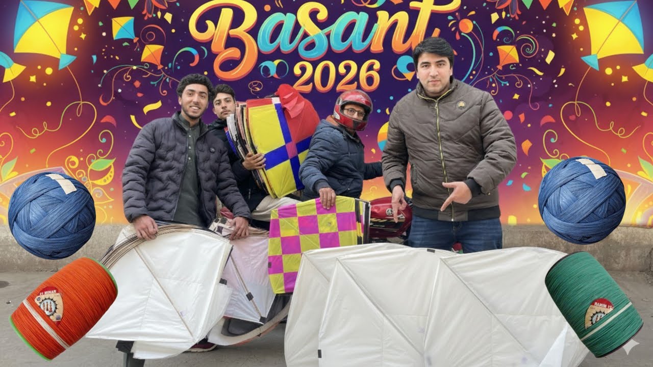 Basant Ki Shopping Karli 🪁😍 | Kites And Pinna Prices Update | Basant Festival Lahore 2026 🔥