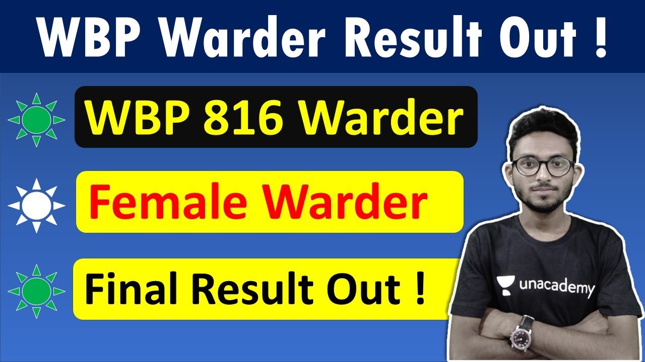 WBP Warder/Female Warder Final Result Out | WBP Jail Police  Result | The Way Of Solution