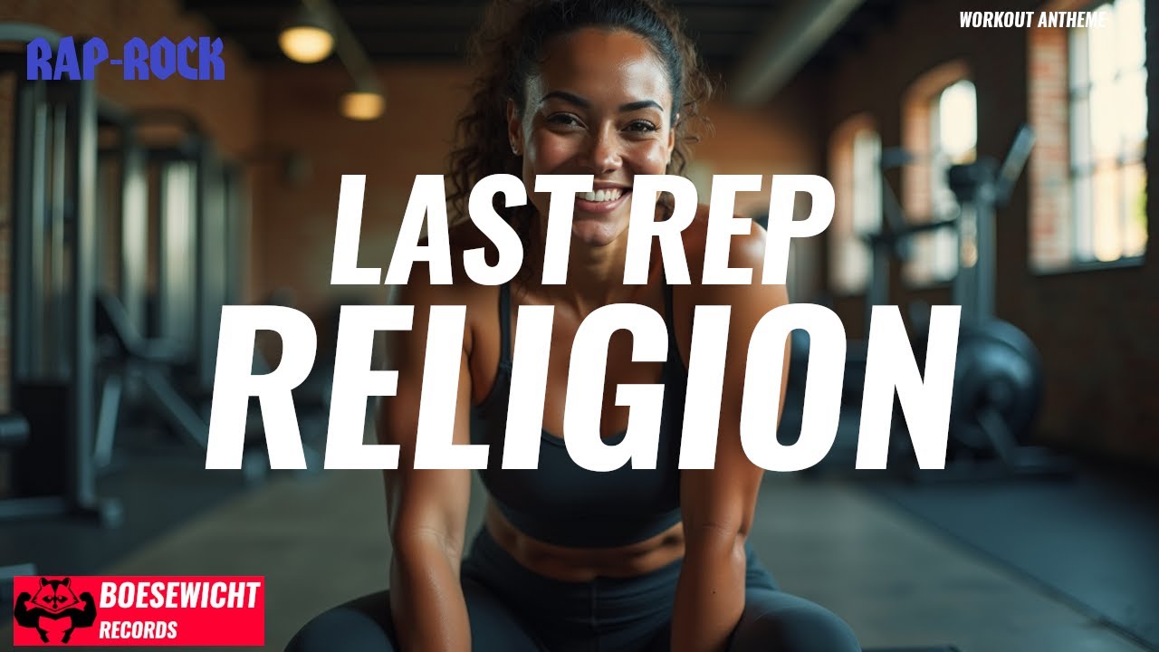 LAST REP RELIGION 🔥 Workout Anthem | Rap-Rock (Visualizer)