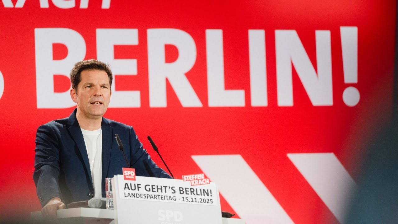 Auf geht's Berlin: Steffen Krachs Rede auf dem SPD-Landesparteitag am 15.11.2025