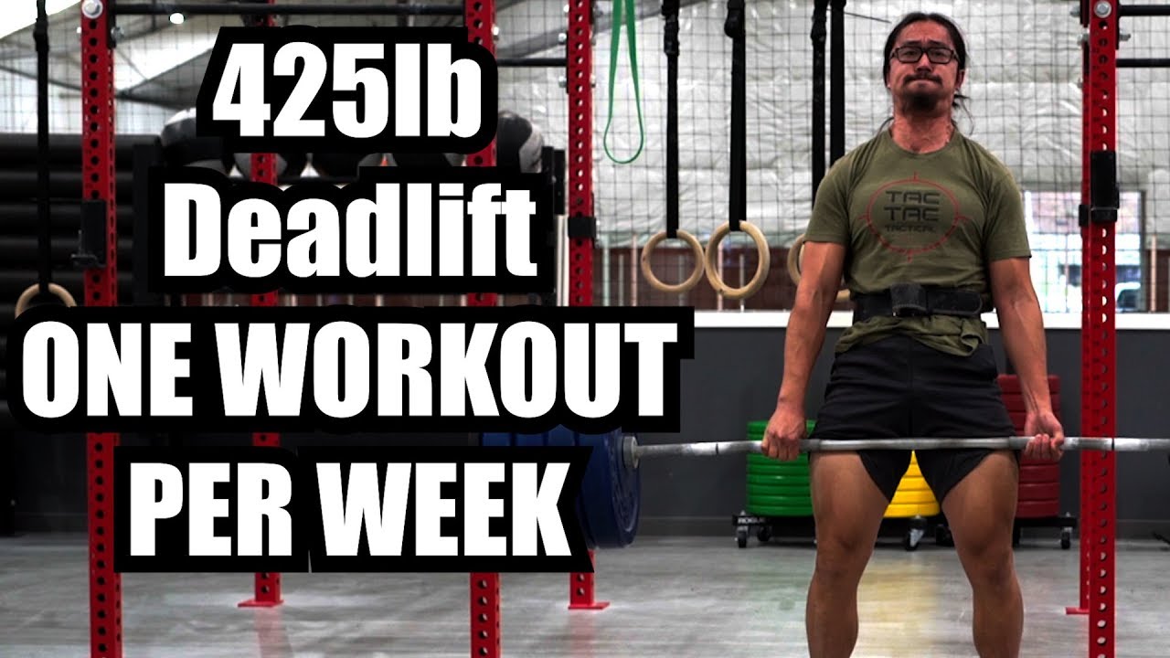 I Gained 60lbs on Deadlift in 17 Weeks with only ONE Workout Per Week