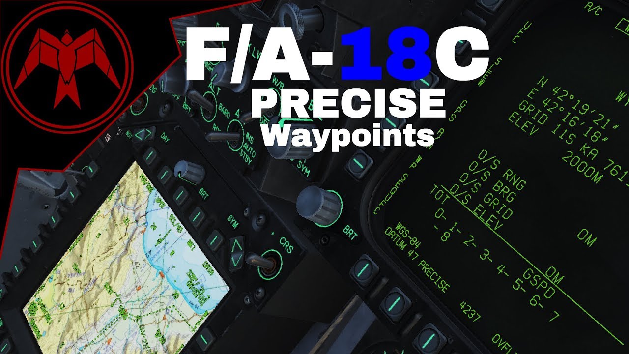 Функции точек маршрута DCS F/A-18C Hornet PRECISE и HSI