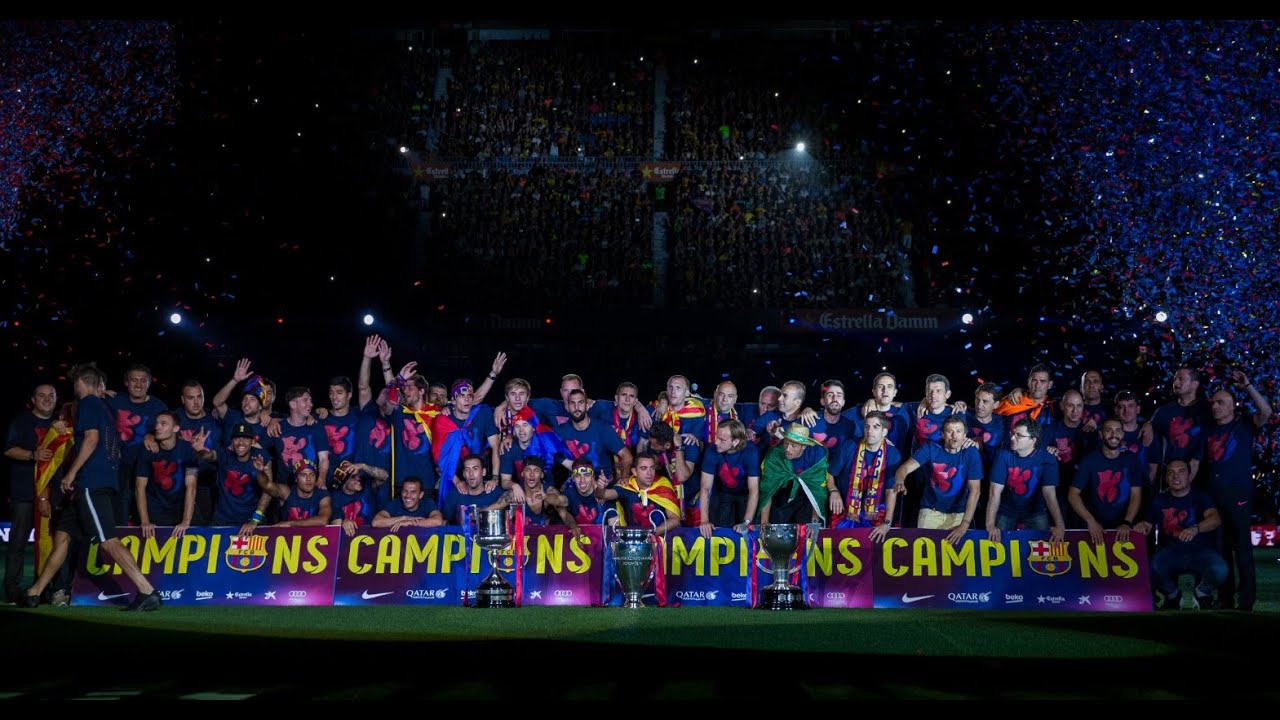 FC Barcelona - The treble celebrations at Camp Nou