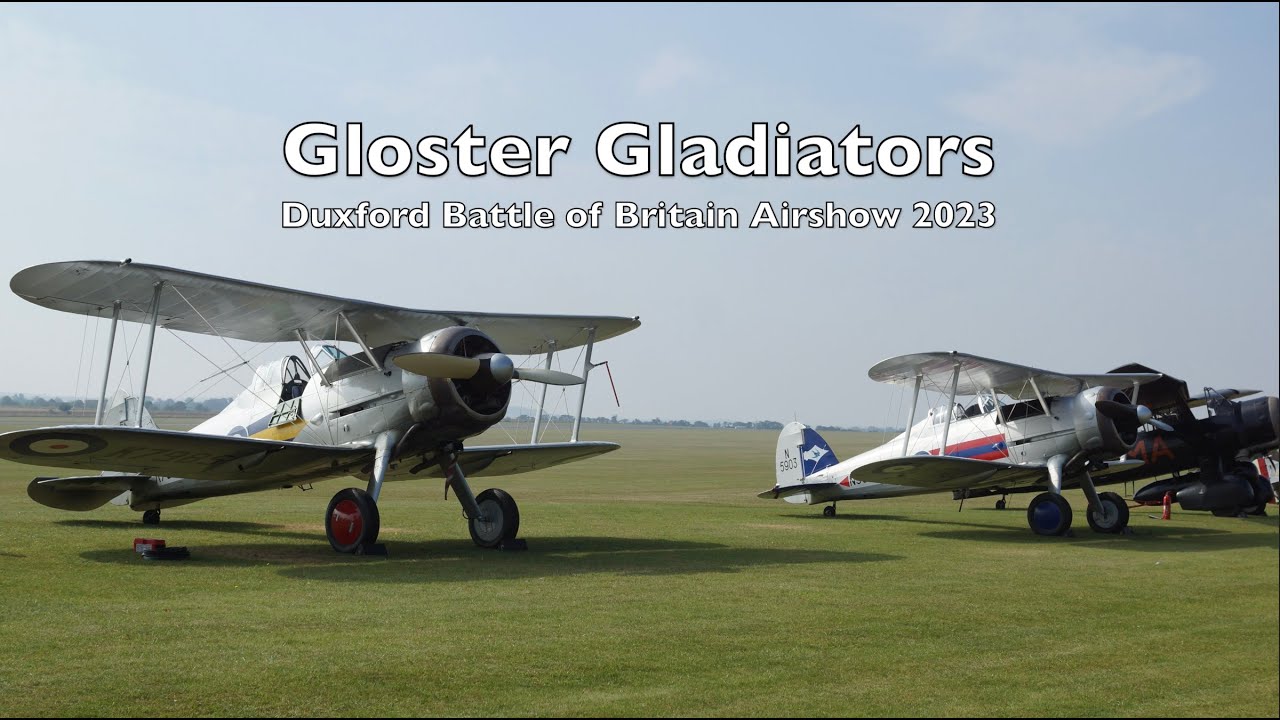 Gloster Gladiators - Duxford Battle of Britain Airshow 2023