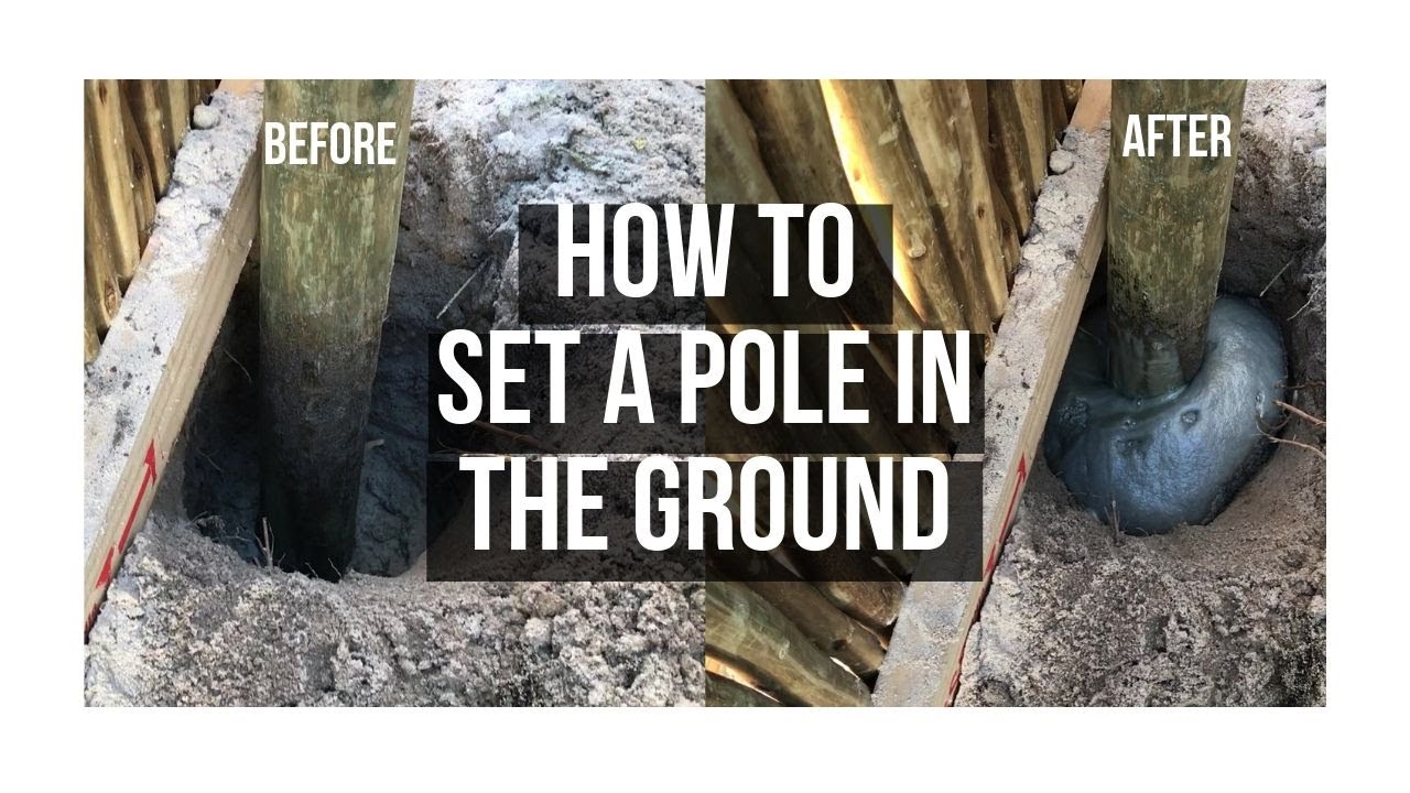 How To Set A Pole In The Ground Using Fast Post Anchor