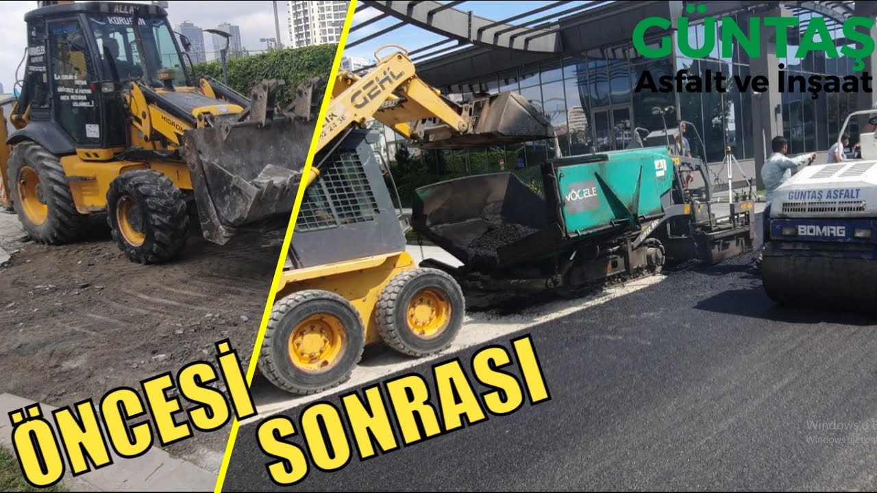 ASFALT ÖNCESİ ZEMİN HAZIRLIĞI VE FİNİŞER ASFALT SERİMİ