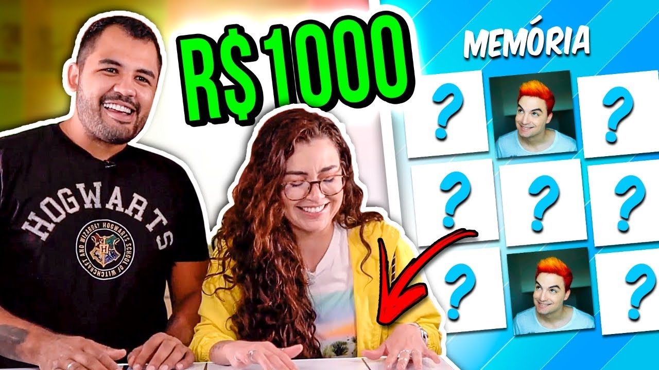 JOGO DA MEMÓRIA VALENDO MIL REAIS - QUEM GANHOU?