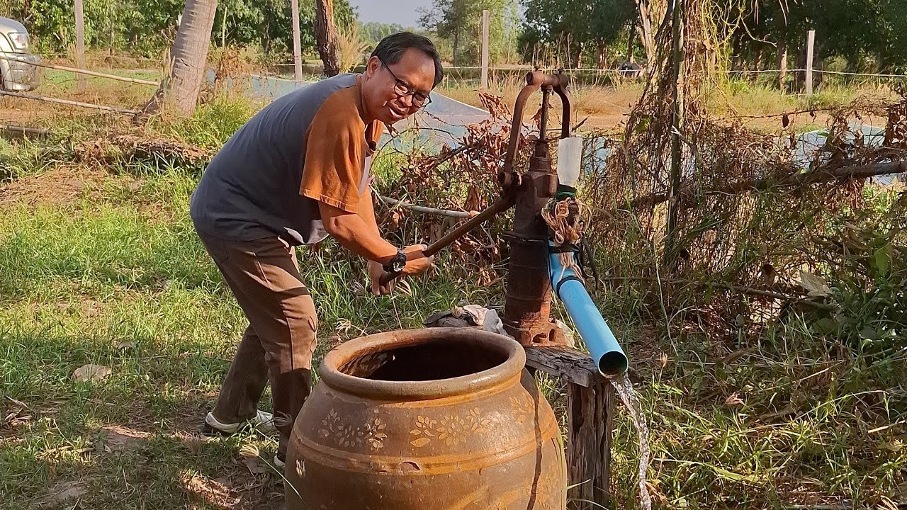 หาดูยาก!!คันโยกน้ำบาดาลเก่า