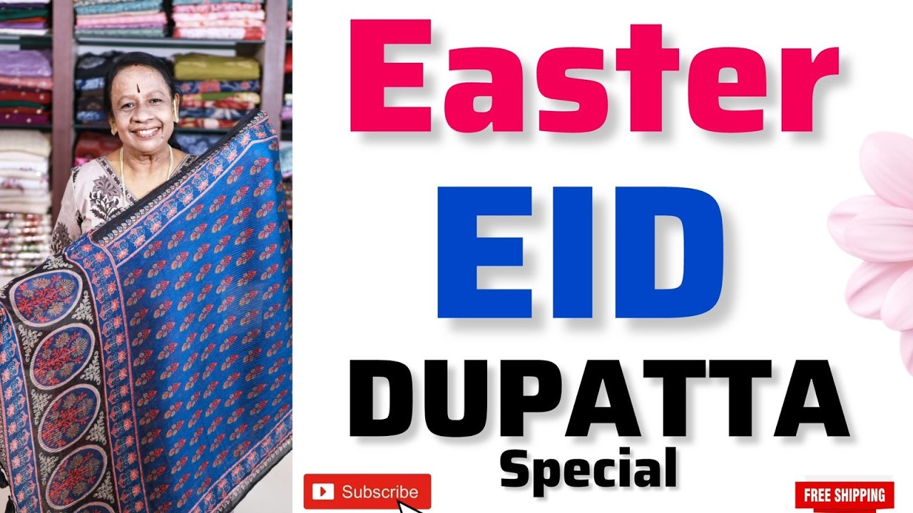 EASTER & EID SPECIAL DUPATTA COLECTIONS/ CHIFFON CRUSHED/ CHIFFON /BUDGET BUY /FREE SHIPPING */#449