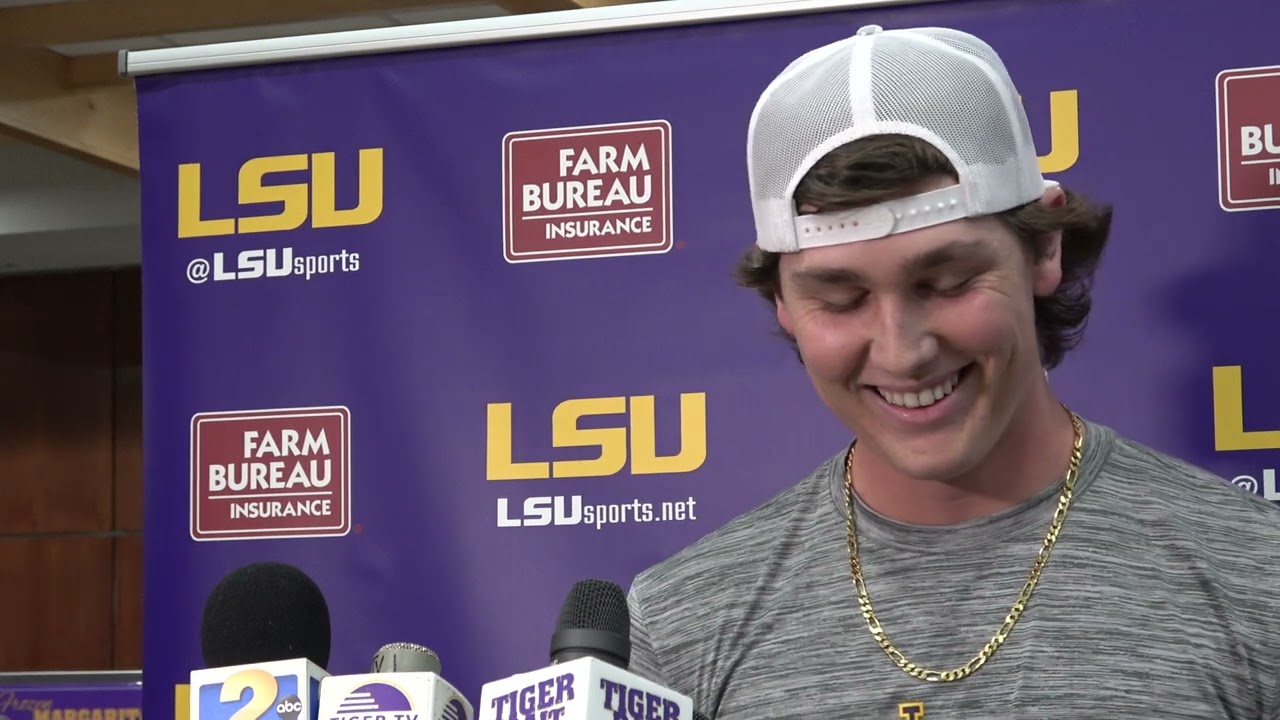 LSU pitcher Chase Shores talks start of Tiger Baseball 2023