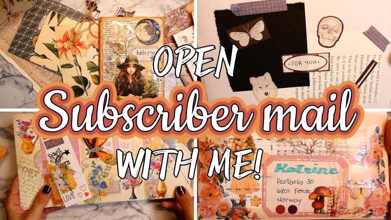 Opening beautiful mail from my subscribers  💕