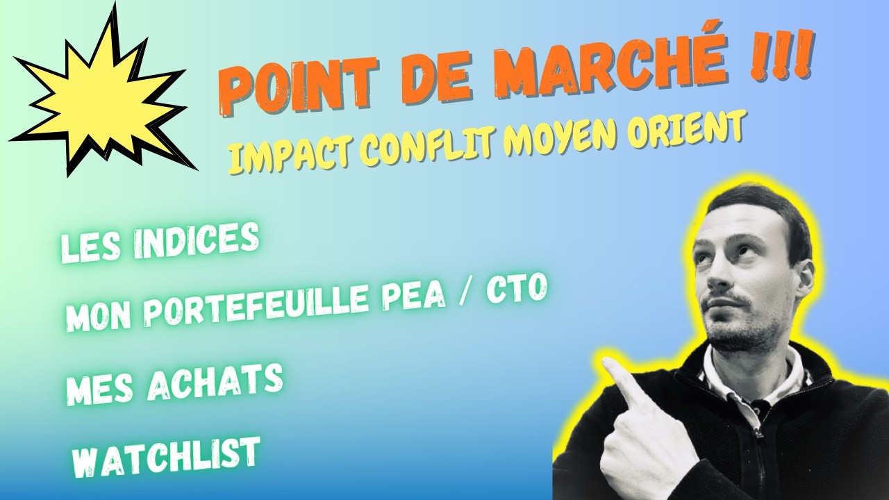 Point de marché - Conflit moyen orient (indices, mes achats, ...)