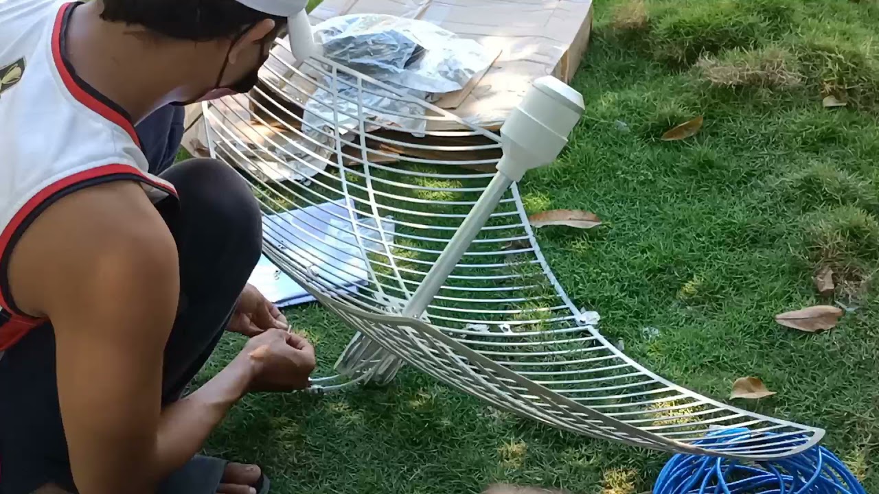 PARABOLIC ANTENNA 48DBI INSTALLATION | DEAD SPOT AREA