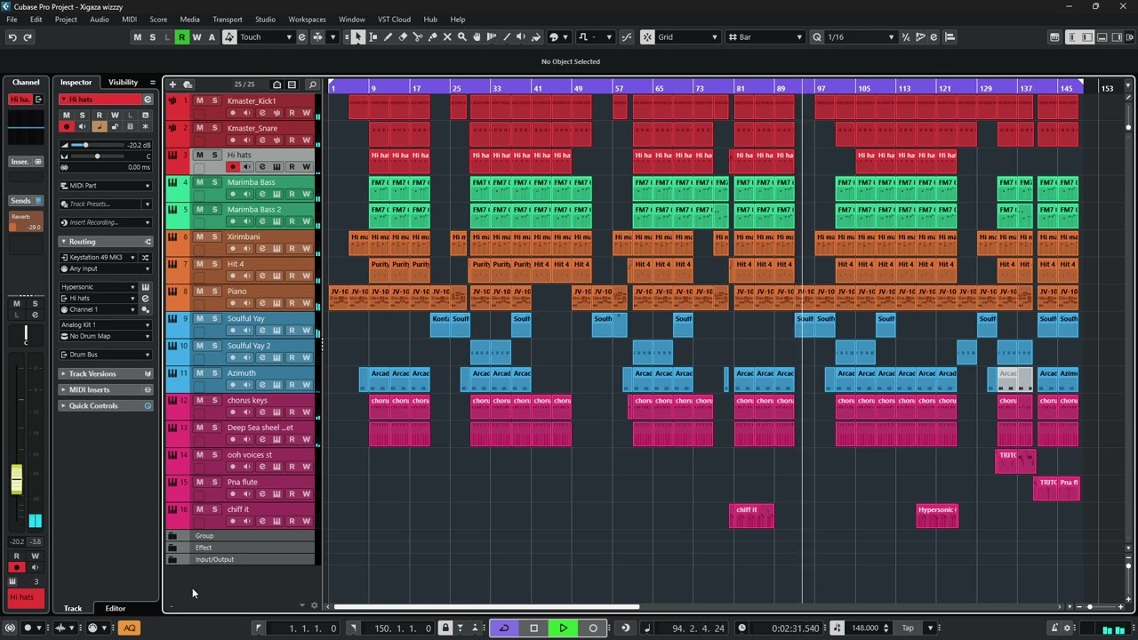Xigaza xa ma 2k beat In Cubase
