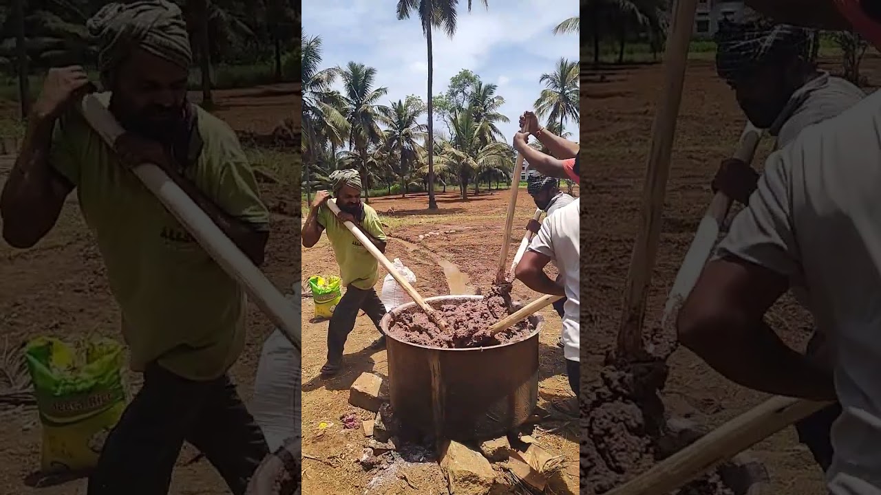 Preparation of Ragi Mudde in traditional way 😋