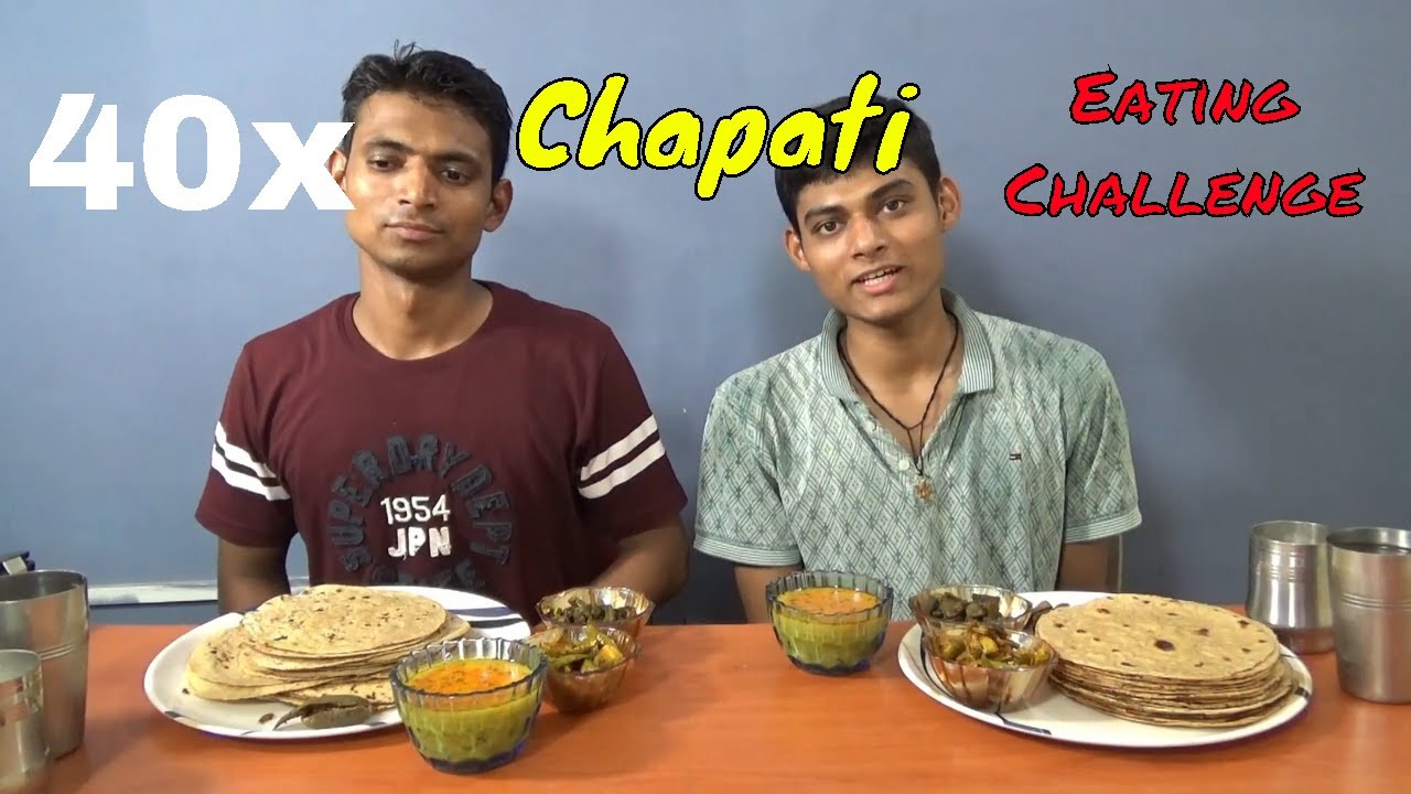 40x Chapati Eating Challenge | Fastest Roti eating Competition | Food Challenge India