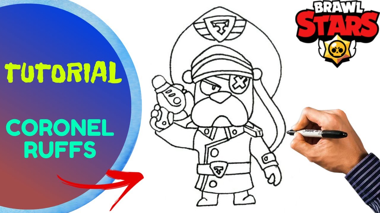 How to Draw Colonel Ruffs | Brawl Stars