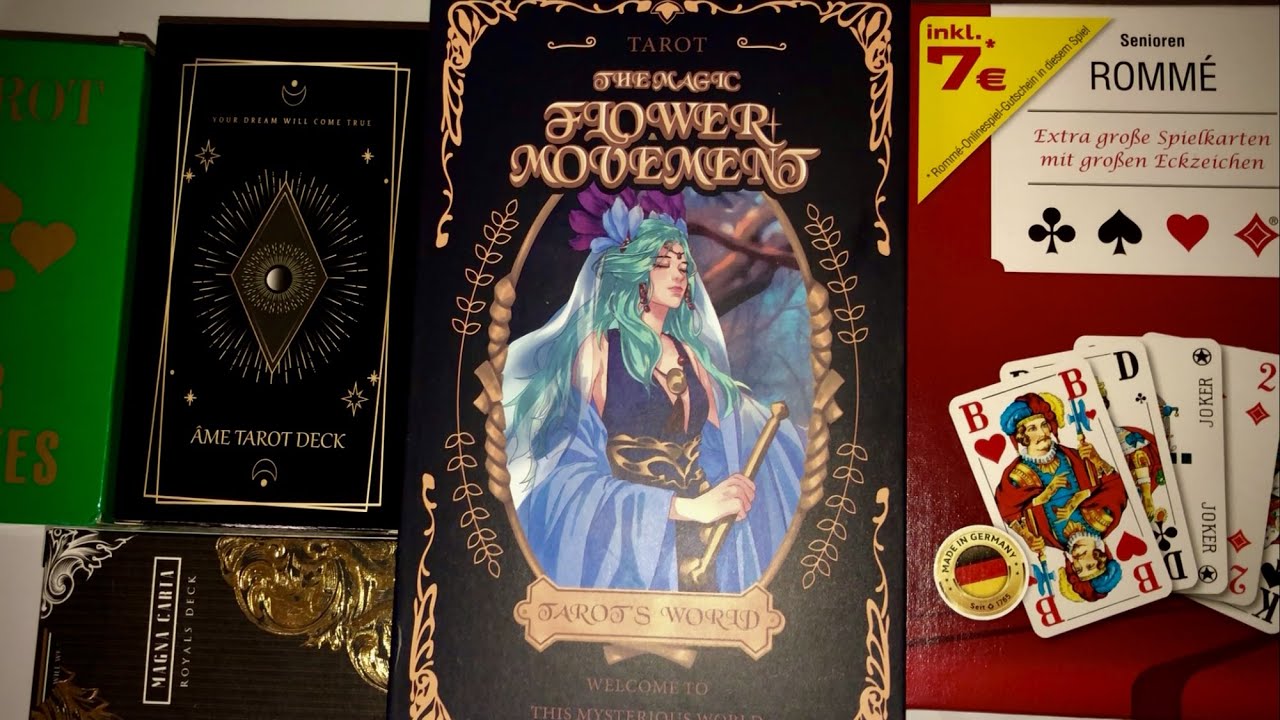 НОВЫЕ КОЛОДЫ КАРТ. AME TAROT. THE MAGIC FLOWER MOVEMENT. MAGNA CARTA PLAYING CARDS. ASS ROMME