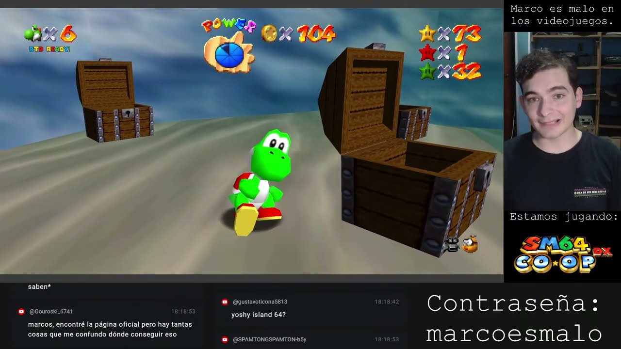 X( Nadie quiso jugar conmigo a SUPER MARIO 64 COOP DX (3)  - Marco es malo en los videojuegos