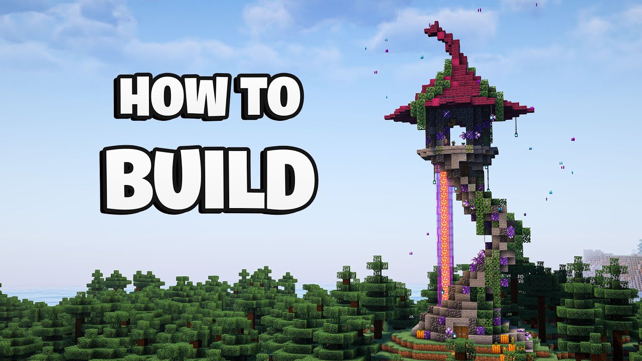 Minecraft | How to Build a Witch house &ndash; Tutorial (With Interior)!