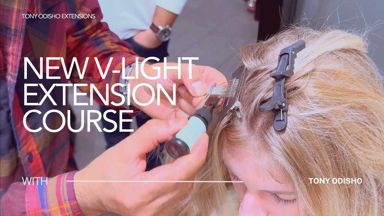 Sneak Peak: The Magic of V-Light Hair Extensions ✨ Learn with Tony Odisho's New Extension Course