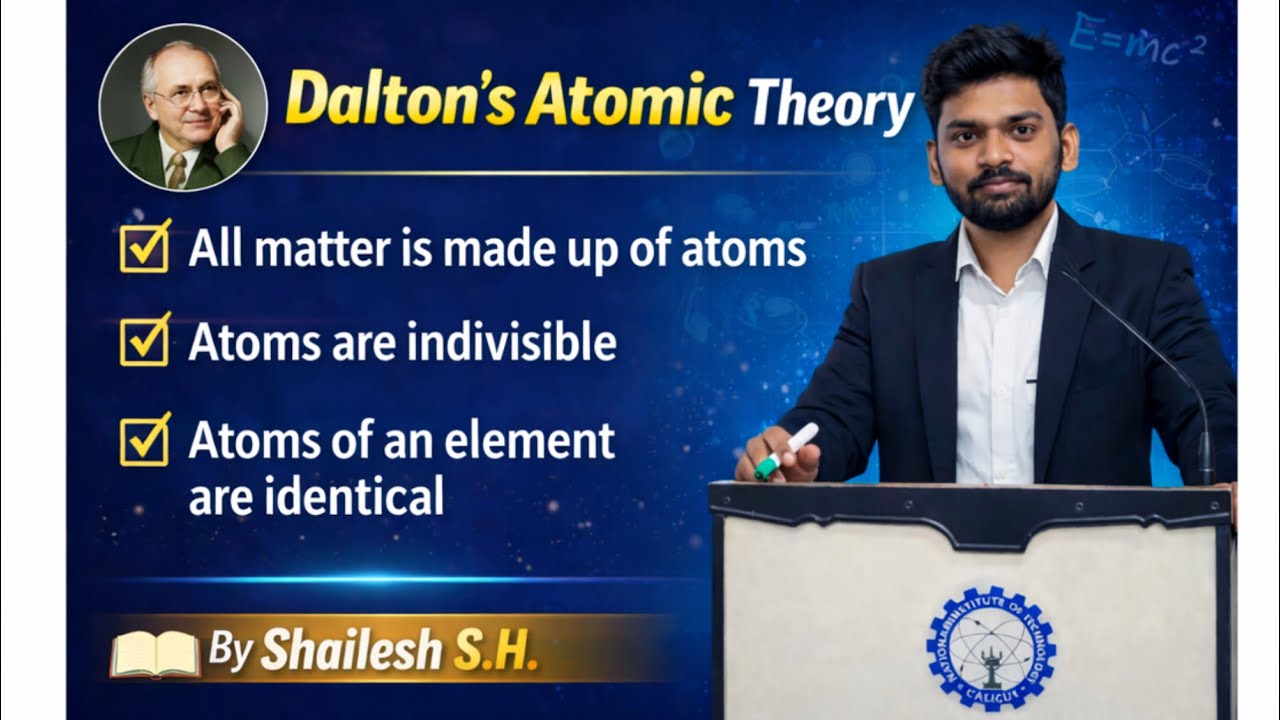 Daltons Atomic theory 👨🏻‍🏫- NEET/JEE/KCET 🔥