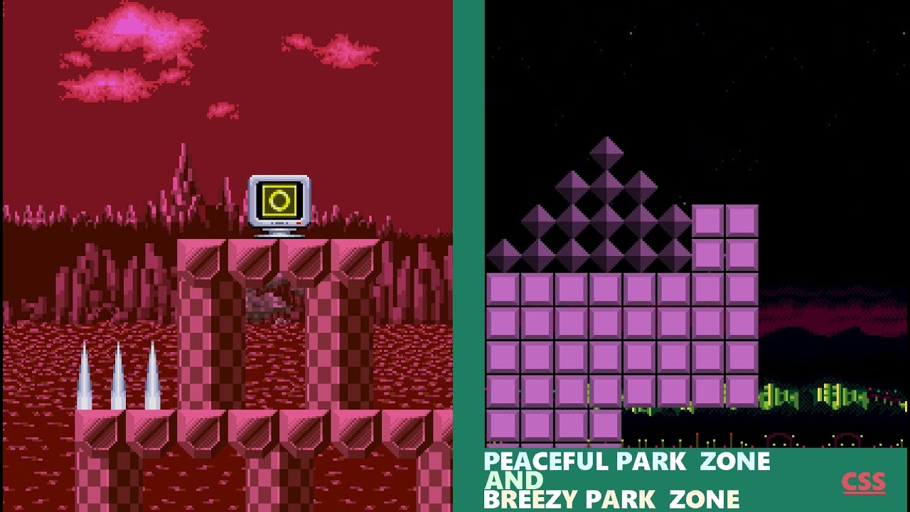 Peaceful Park Zone & Breezy Park Zone | Classic Sonic Simulator V13.1