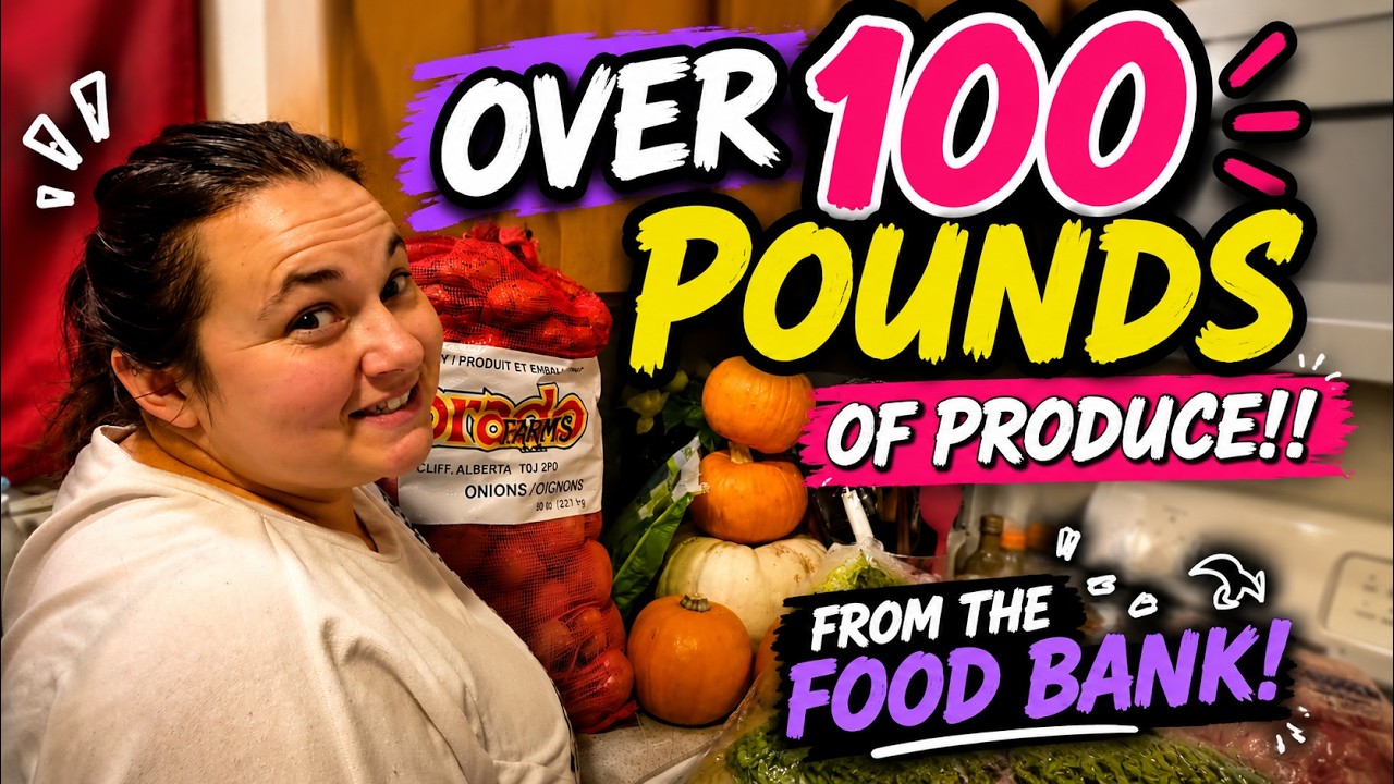 Working Family Goes to Food Bank to Help with the Cost of Living!