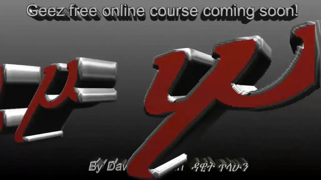 Geez alphabets Part 1