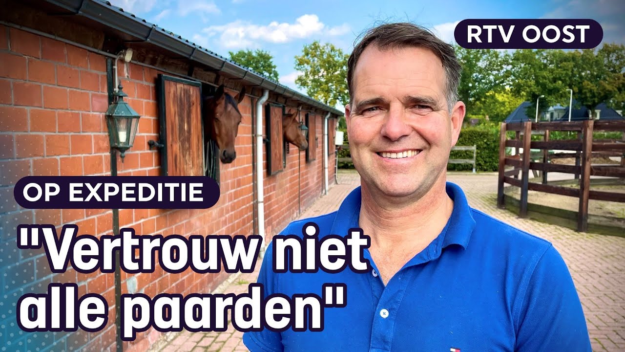 Onhandelbare paarden laten wennen aan een zadel: Gert doet het | RTV Oost