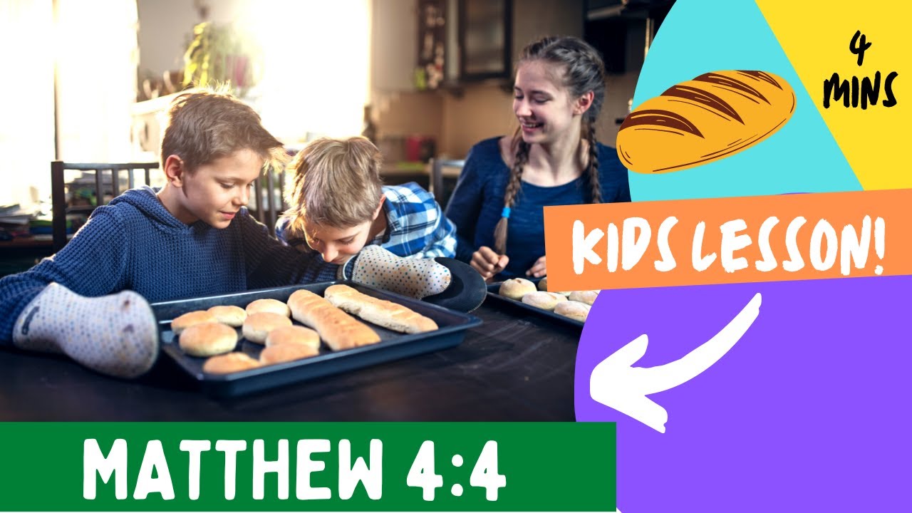 Kids Bible Devotional - Matthew 4:4 | Let's Eat!
