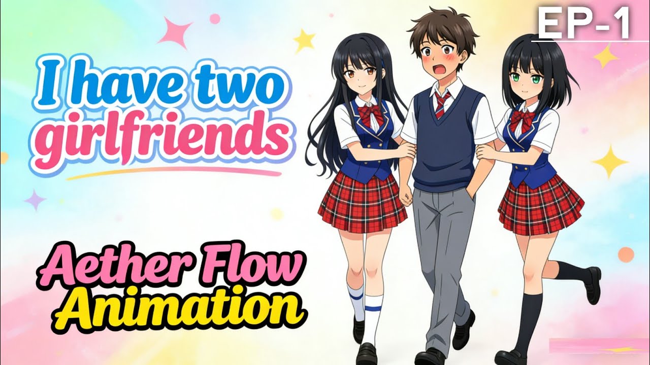 I have Two Girlfriends 💗  Episode 1 Season 1 Hindi Dubbed| Indian Anime | Aether Flow Animation.   