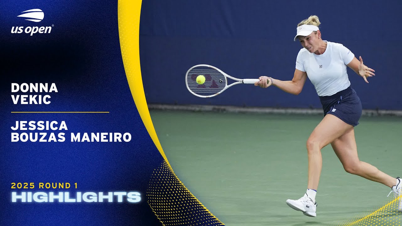 Donna Vekic vs. Jessica Bouzas Maneiro Highlights | 2025 US Open Round 1
