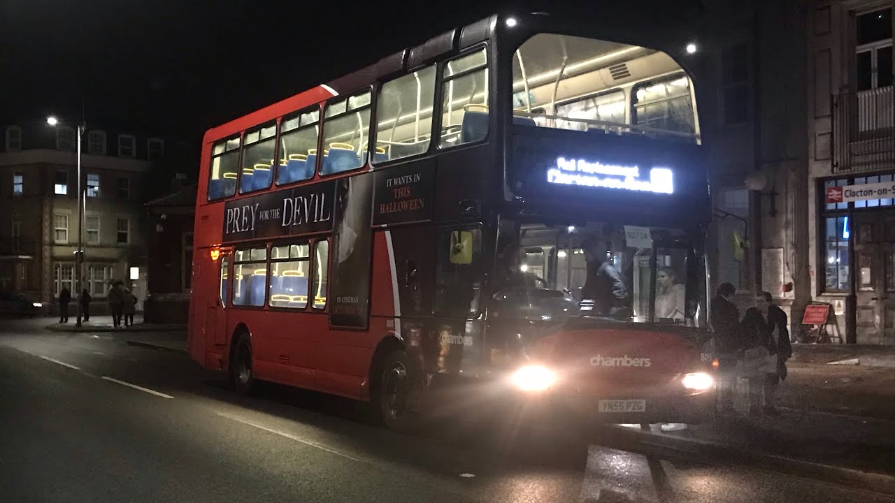 Greater Anglia rail replacement Chambers Scania N94UD OmniDekka 805 *Maxed the f*** out*