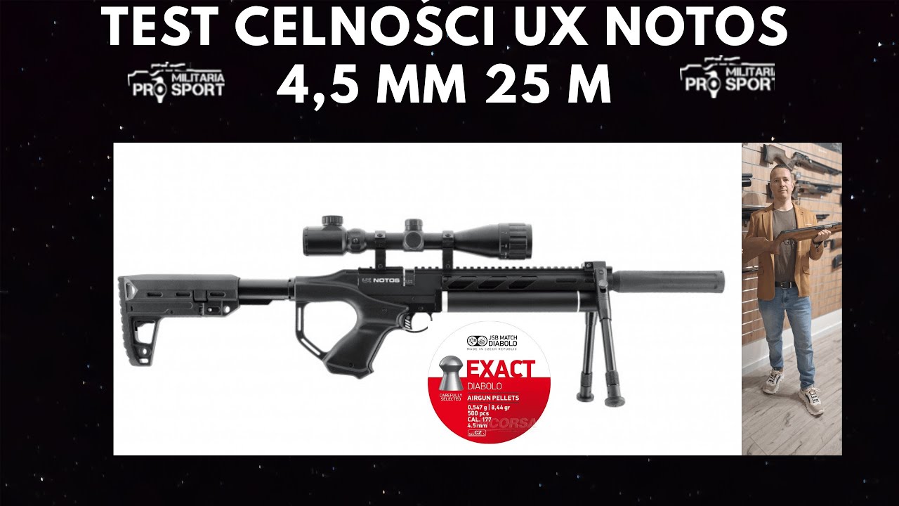 Wiatr&oacute;wka PCP UMAREX NOTOS TEST 25 M JSB Lufa Lother Walther