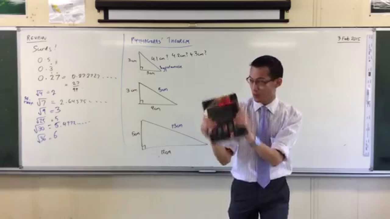 Introduction to Pythagoras' Theorem