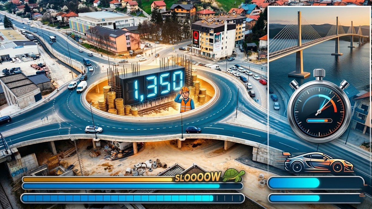 Zašto je kružni tok na IX transverzali u Sarajevu građen DUŽE od Pelješkog mosta?