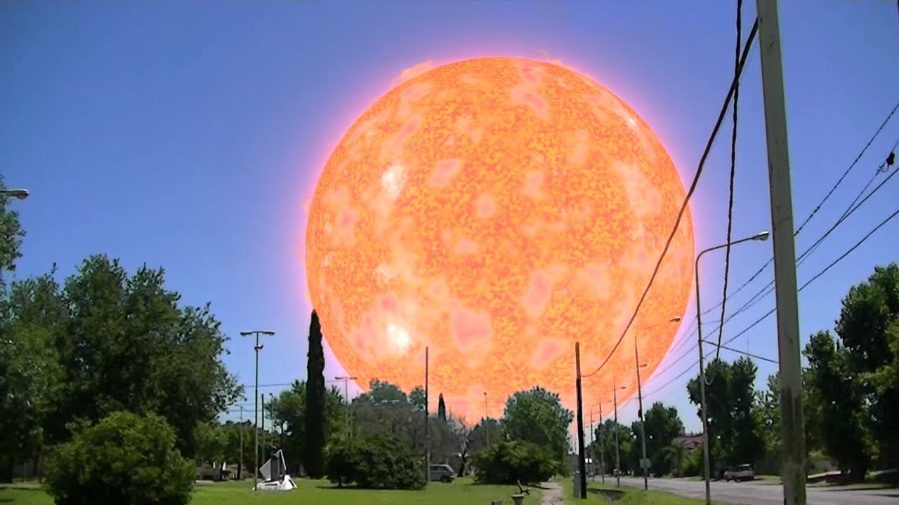 C&oacute;mo se ver&iacute;an algunas estrellas si estuvieran en lugar del Sol