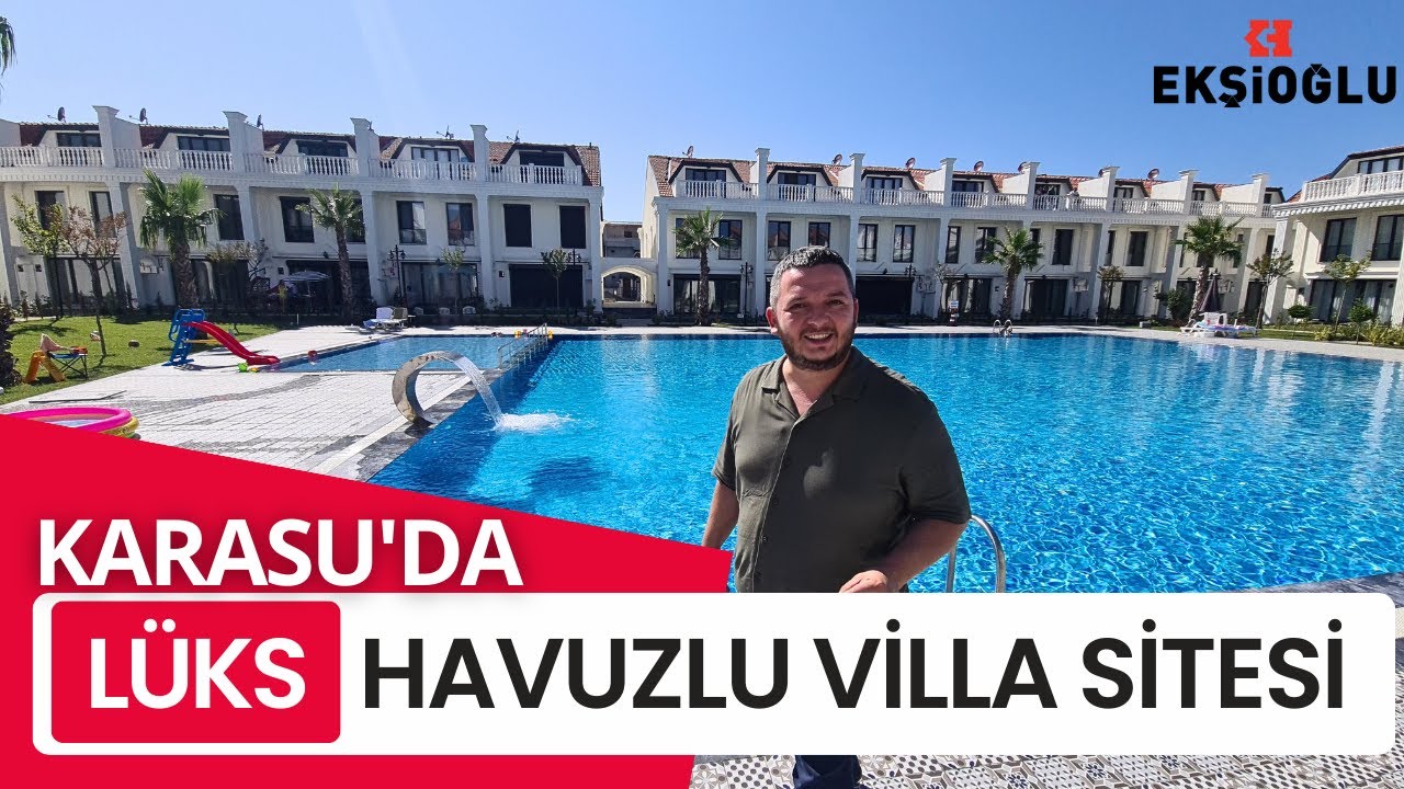 Karasu'da Lüks Villa Sitesi - Müstakil Bahçeli, Önü Deniz, Arkası Orman
