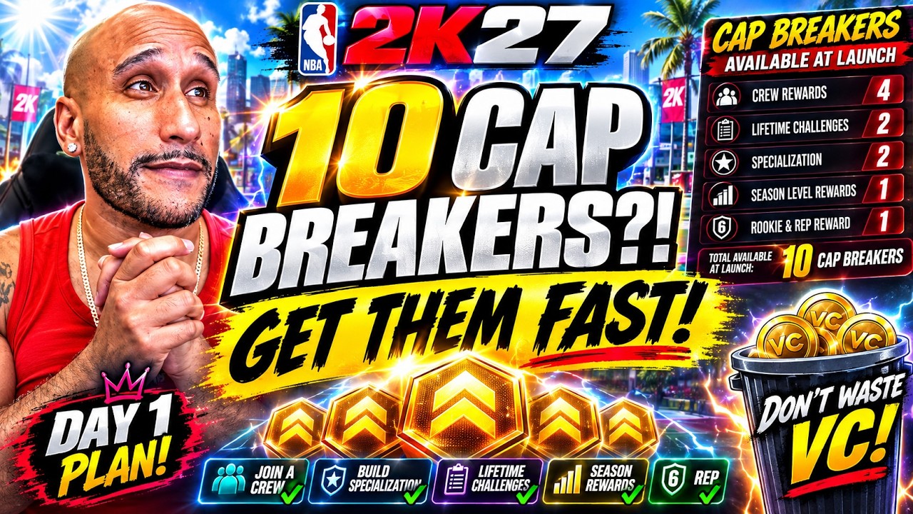 NBA 2K27: САМЫЙ БЫСТРЫЙ СПОСОБ ПОЛУЧИТЬ CAP BREAKERS! Сделайте это ПЕРВЫМ!