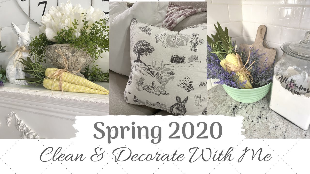 NEW! SPRING DECOR 2020 🌿 | CLEAN & DECORATE WITH ME | MONICA ROSE