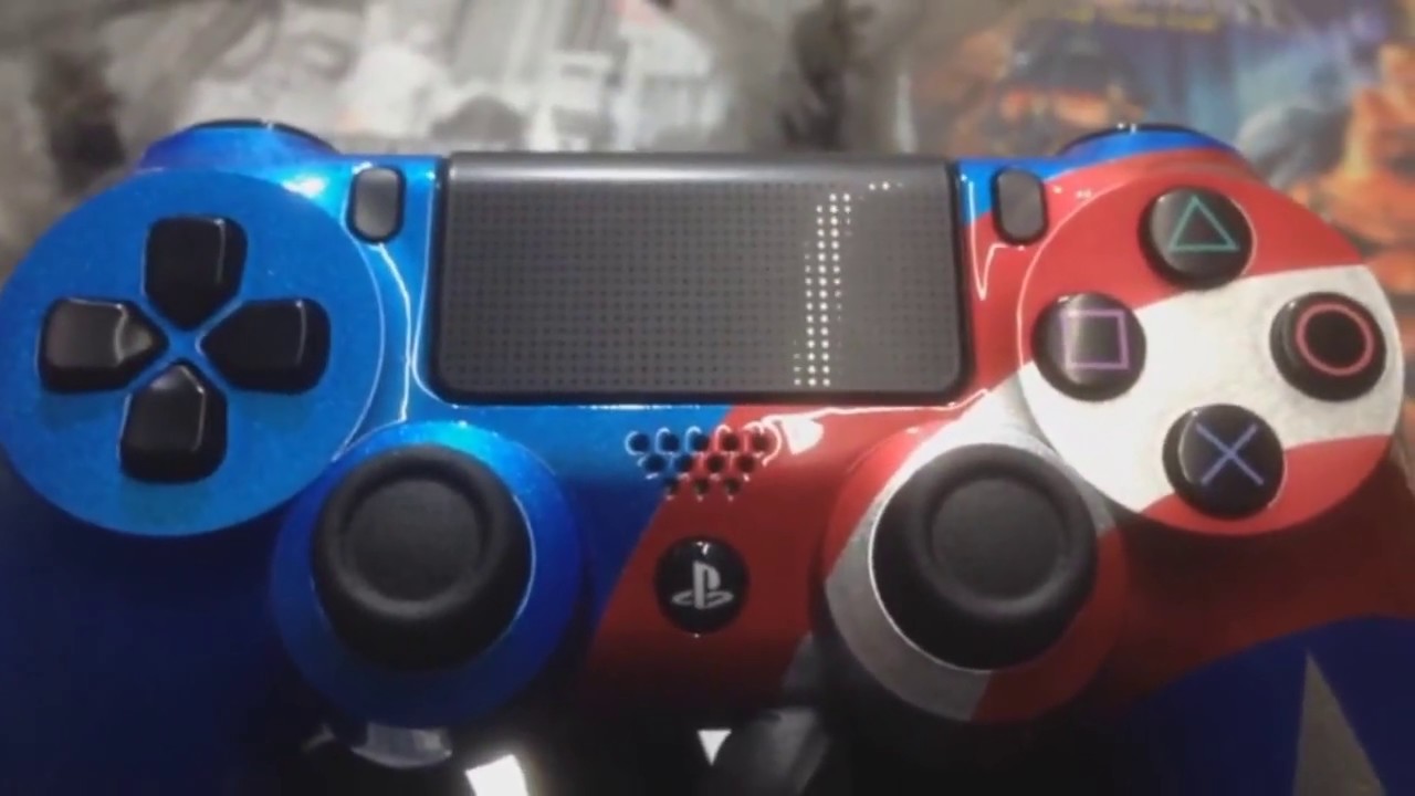 CONTROLE PS4 PERSONALIZADO (CAPITÃO AMERICA) ‹ SpyArt ›