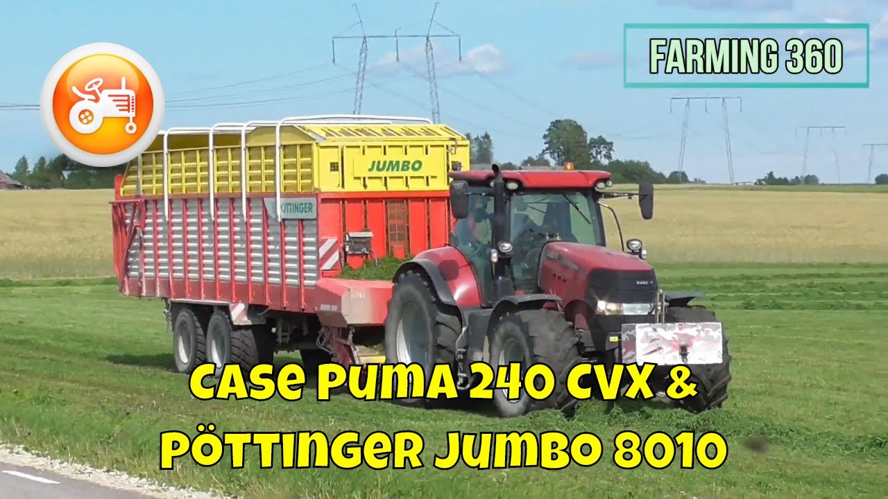 Silage 2020 | Case IH Puma 240 CVX & Pöttinger Jumbo 8010 forage wagon