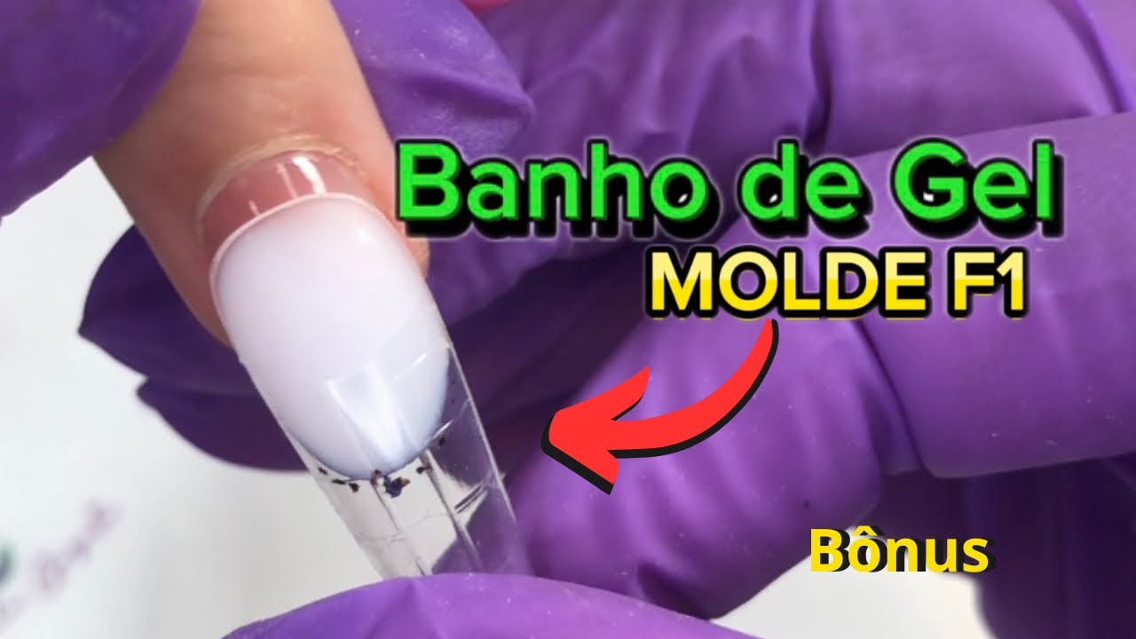 BANHO DE GEL com MOLDE F1 | iniciante com Francesa sorriso.