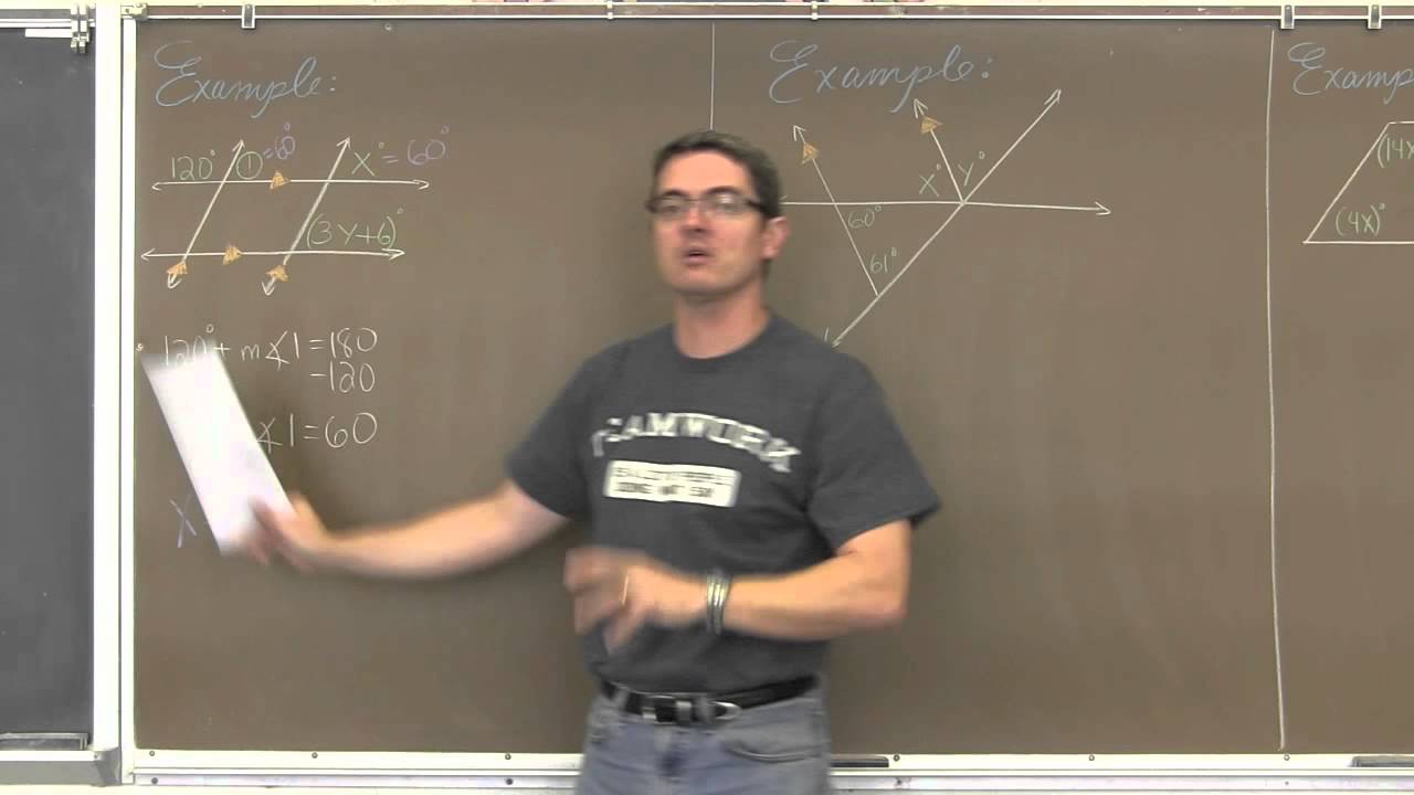 Parallel Lines & Transversal Angles