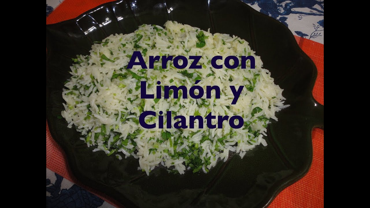 Arroz con Cilantro y Limón Recetas Una Pizca de Sabor